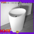 KingKonree stand alone bathroom sink customized for hotel