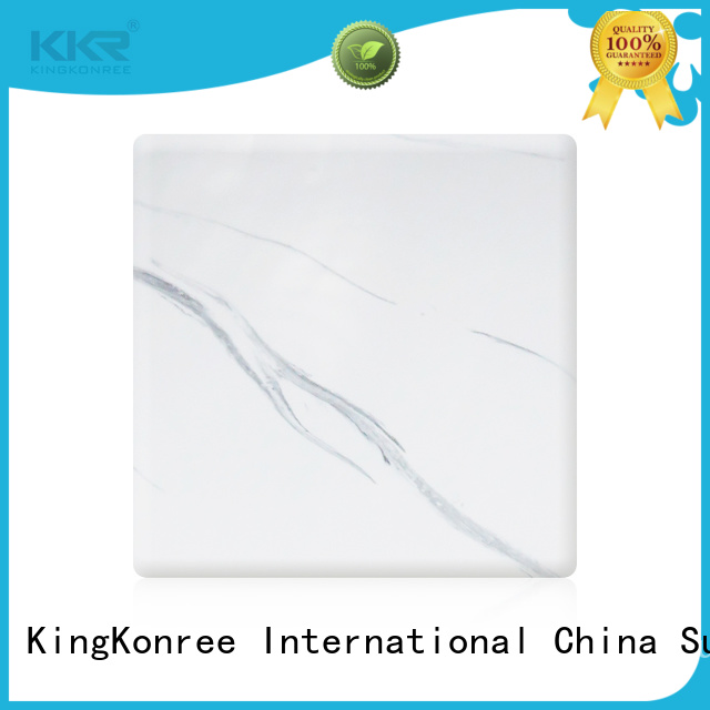 KingKonree marble solid surface countertop sheets black for home
