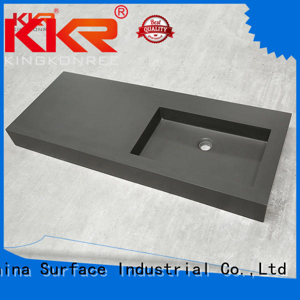 kkr surface white KingKonree Brand cloakroom basin with cabine supplier