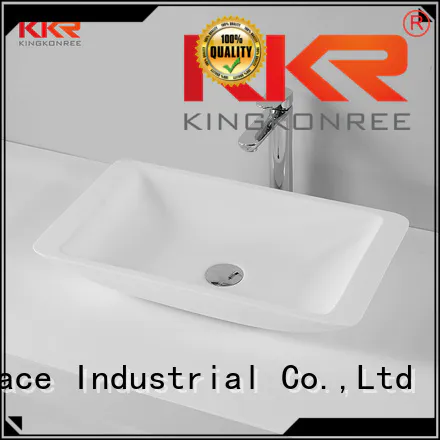oval above counter basin countertop solid surface KingKonree Brand above counter basins