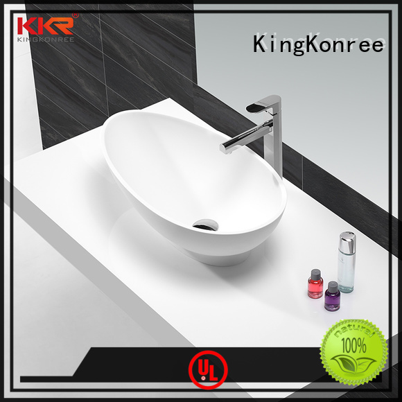 above counter lavatory sink black for restaurant KingKonree