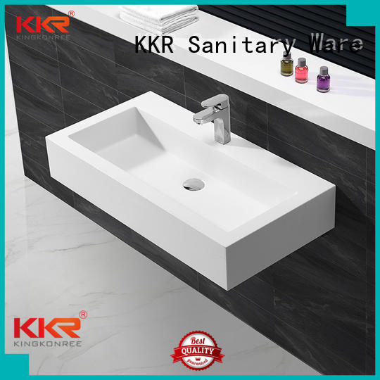 ware design surface KingKonree Brand wall mounted bathroom basin factory