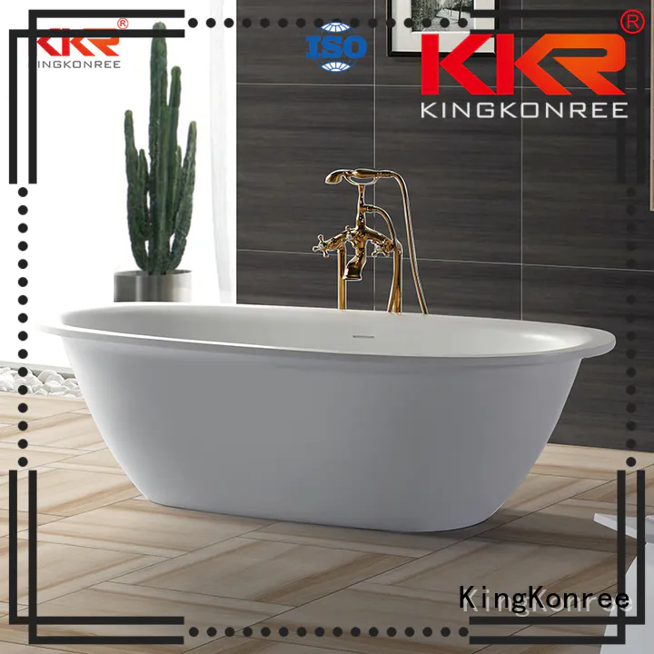 atrifial sales kkrb011 design KingKonree Brand solid surface bathtub supplier