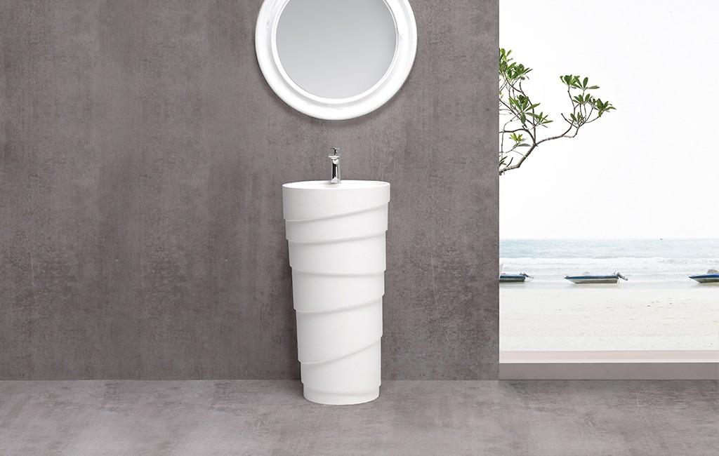 KingKonree solid bathroom sink stand design for motel-1