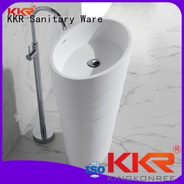 solid surface bathroom free standing basins modern wasn KingKonree Brand