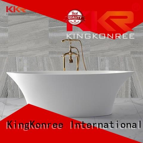 KingKonree Brand sales Solid Surface Freestanding Bathtub wall supplier