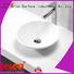 basin above counter vanity basin black for restaurant KingKonree