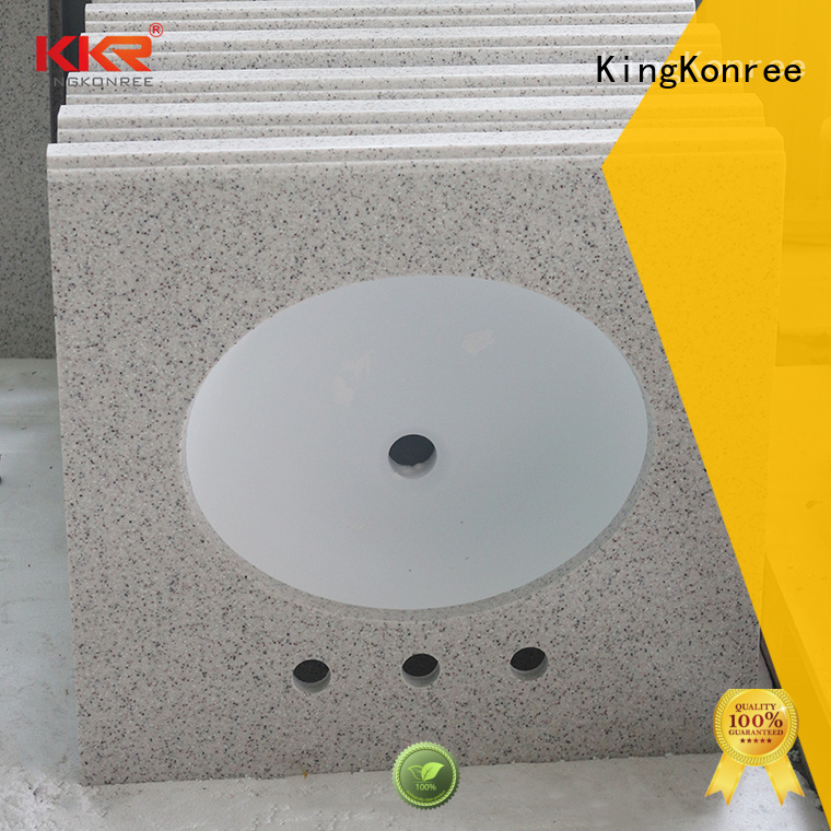 back splash solid stone countertops under-mount for home KingKonree
