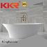 black against KingKonree Brand Solid Surface Freestanding Bathtub factory