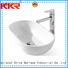 above acrylic counter artificial oval above counter basin KingKonree Brand