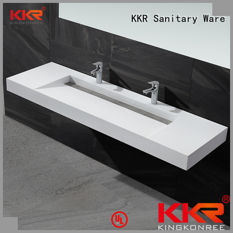 KingKonree Brand stone ware wall mounted wash basins manufacture