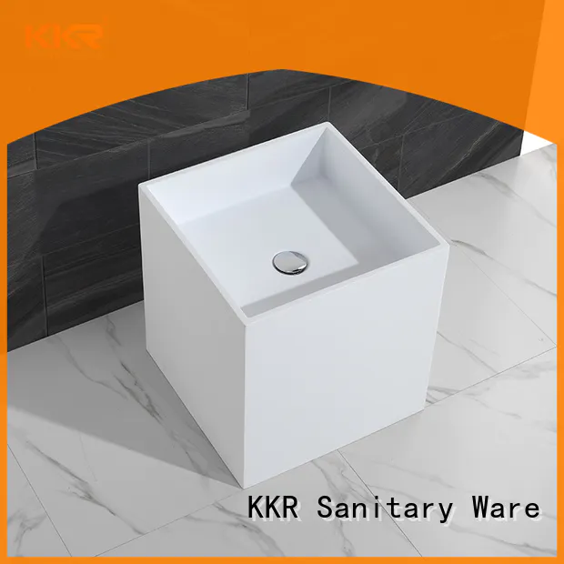 durable free standing wash basin customized for hotel