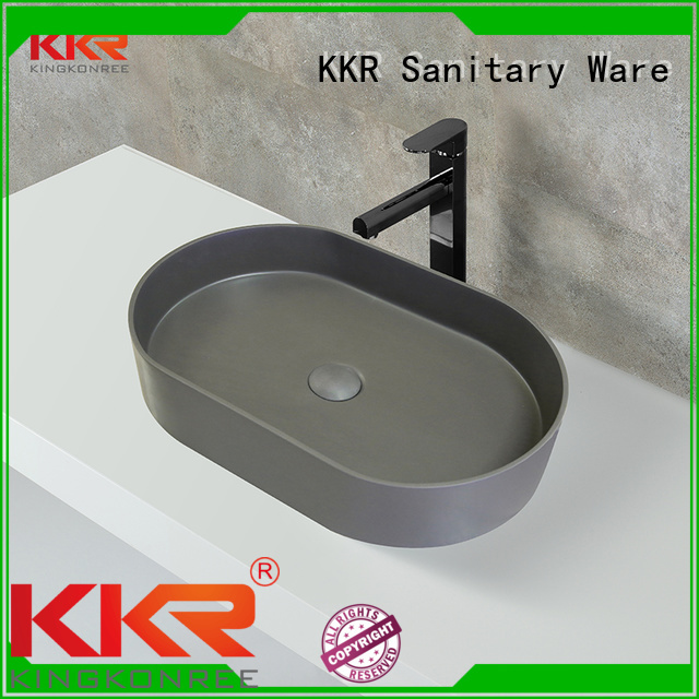 oval above counter basin artificial quality KingKonree Brand company