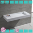 White Marble Acrylic Resin Stone Solid Surface Wall Mounted Wash Basin KKR-1374