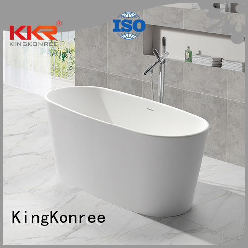 floor 150cm black KingKonree Brand solid surface bathtub