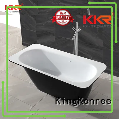 Solid Surface Freestanding Bathtub acrylic kkr floor solid surface bathtub manufacture