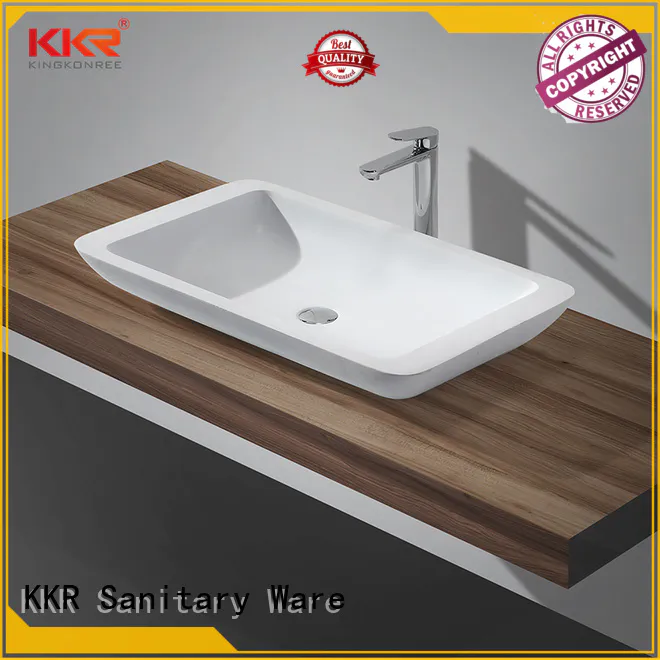 KingKonree marble top mount bathroom sink manufacturer for hotel