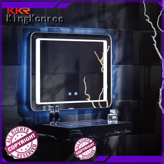 led light wall mounted mirror sanitary ware for home KingKonree