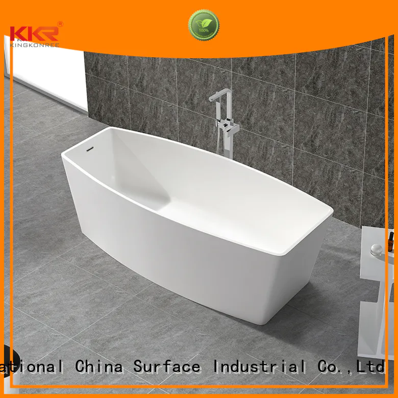 renewable solid surface bathtub small 1800mm KingKonree company