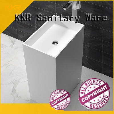 pan shape stand alone bathroom sink factory price for bathroom