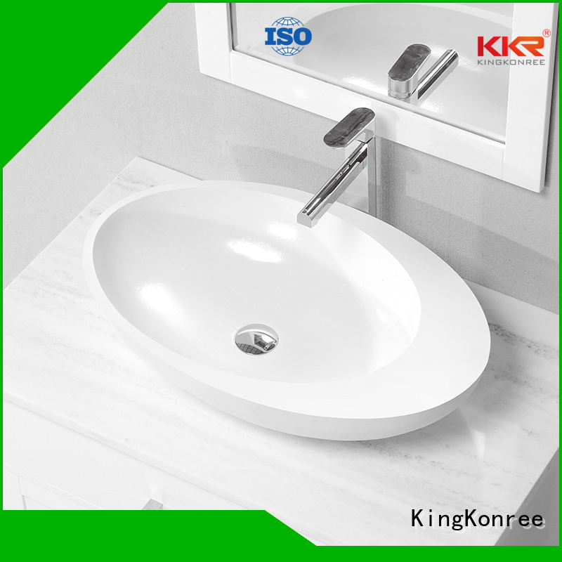 oval above counter basin basin solid bathroom KingKonree Brand above counter basins