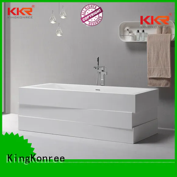Solid Surface Freestanding Bathtub b021 standing artificial Warranty KingKonree