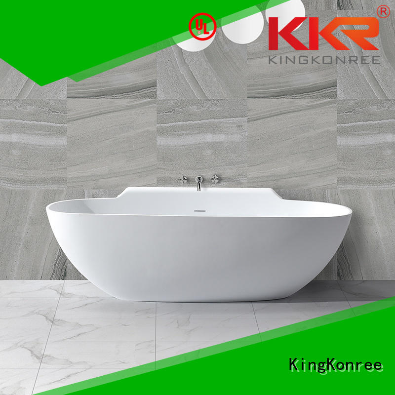 Solid Surface Freestanding Bathtub b002c b006 solid surface bathtub shelves KingKonree Brand