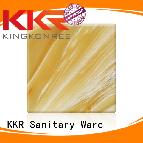 KingKonree Brand translucent artificial acrylic translucent solid surface solid