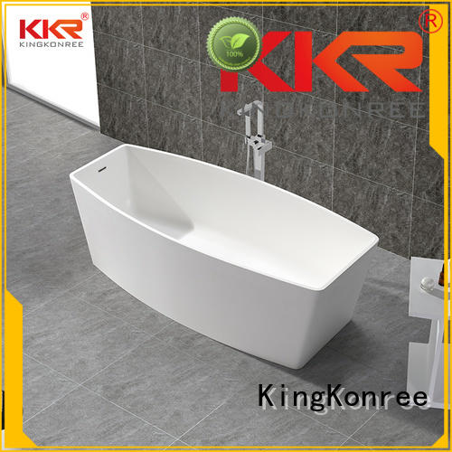 Wholesale resin soaking solid surface bathtub KingKonree Brand