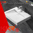 Quality KingKonree Brand rectangle wall mounted wash basins
