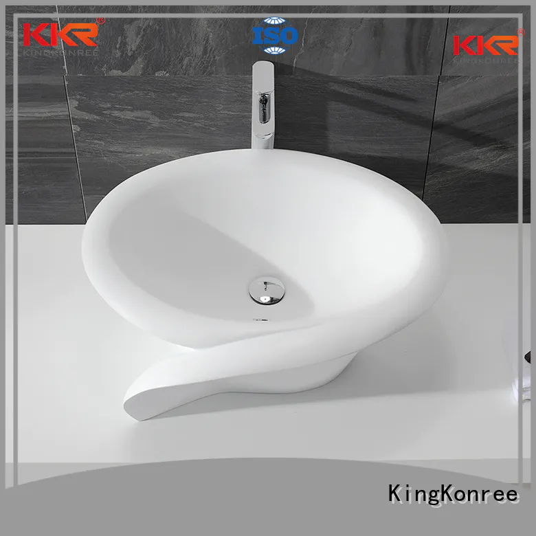 KingKonree Brand acyrlic sanitary acrylic oval above counter basin basin