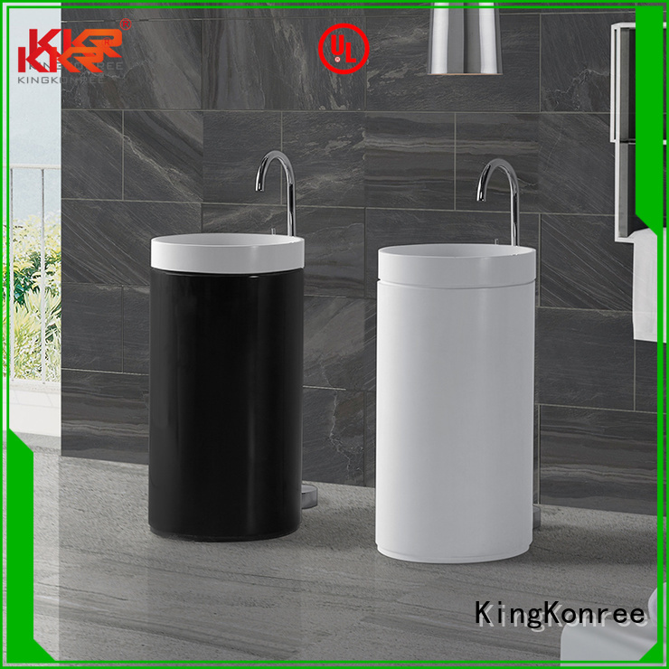 stone bathroom free standing basins pedestal KingKonree company