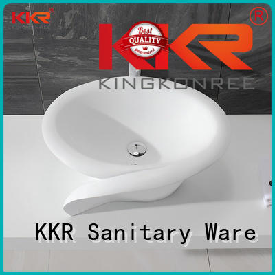 KingKonree Brand white oval above counter basin counter supplier