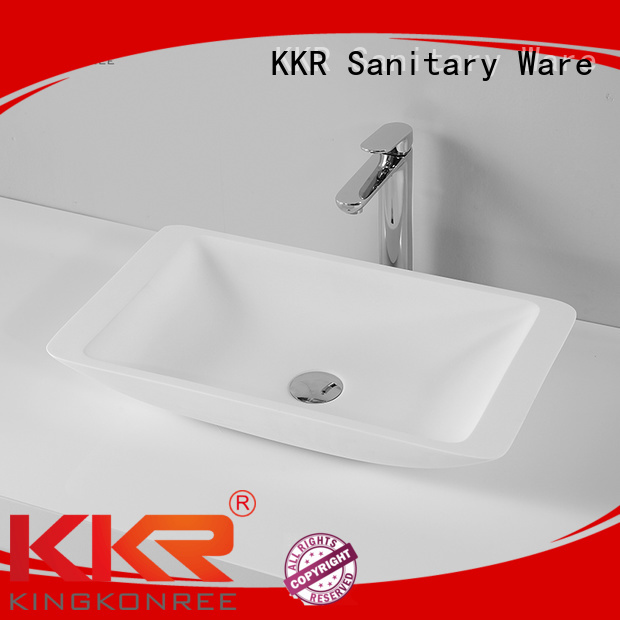 oval above counter basin bathroom artificial surface Warranty KingKonree