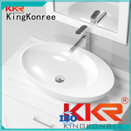 oval above counter basin rectangle above counter basins KingKonree Brand