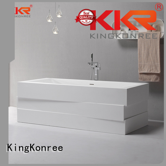 Wholesale sanitary storage solid surface bathtub KingKonree Brand