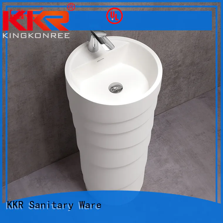 KingKonree solid bathroom sink stand design for motel