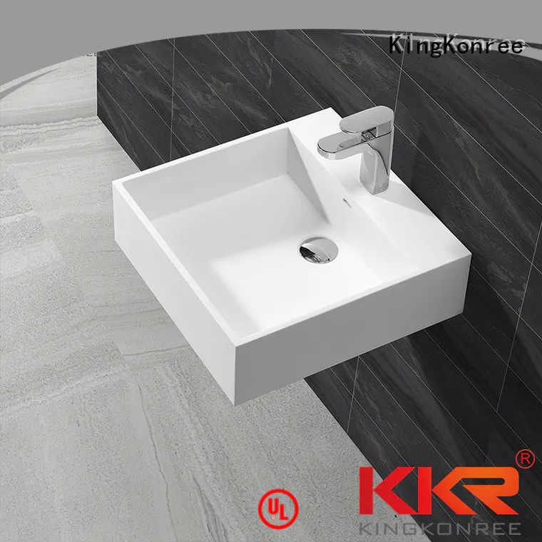 white marble KingKonree Brand wall mounted wash basins