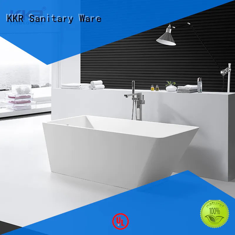 KingKonree marble acrylic freestanding tub at discount
