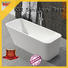 KingKonree marble stand alone soaking bathtubs for shower room