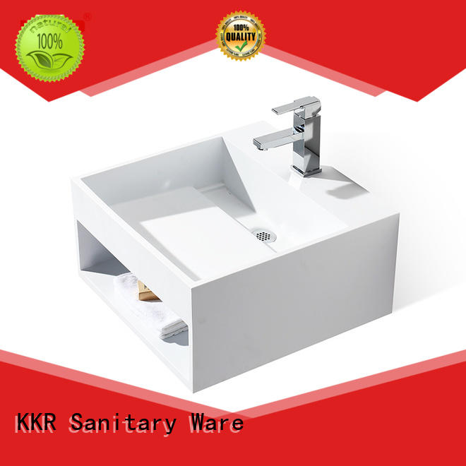 KingKonree marble small wall hung basin manufacturer for hotel