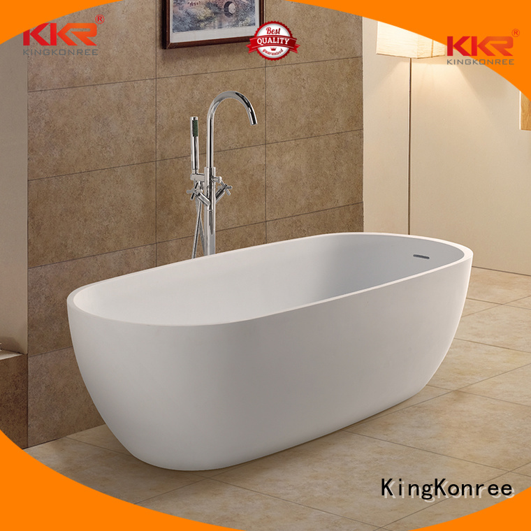 KingKonree Brand kkrb011 shelves b009 Solid Surface Freestanding Bathtub design