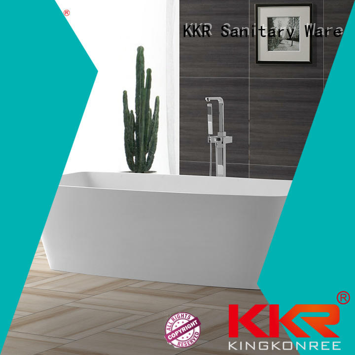 stone artificial solid surface bathtub selling KingKonree company