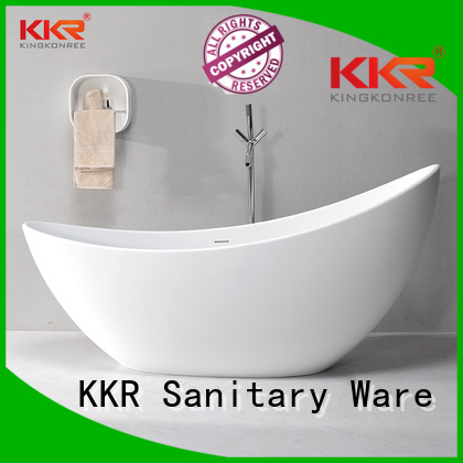 Wholesale oval solid surface bathtub KingKonree Brand