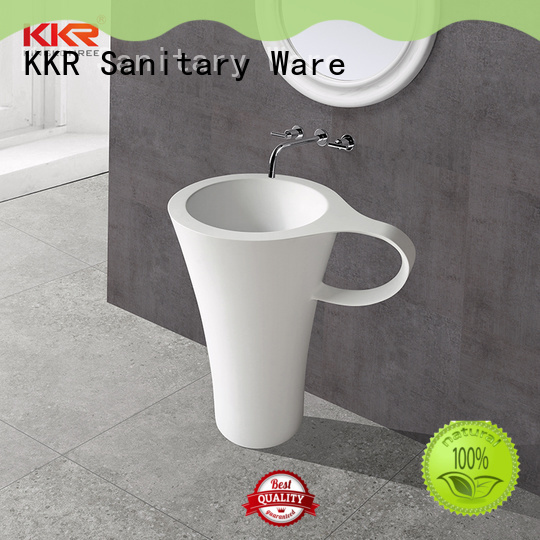 KingKonree soild surface sanitary ware price white for hotel