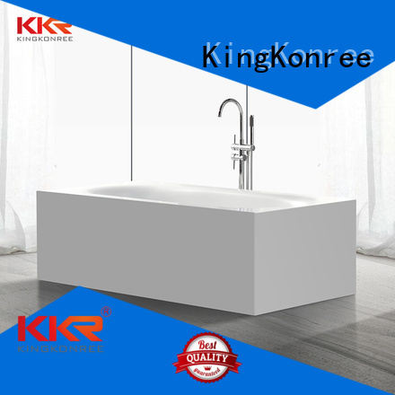 highend selling artificla bathtub KingKonree Brand solid surface bathtub supplier