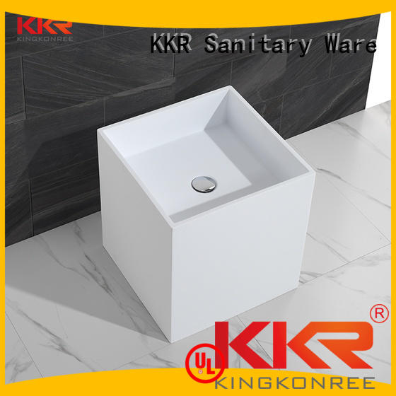diamond stone freestanding bathroom free standing basins KingKonree manufacture