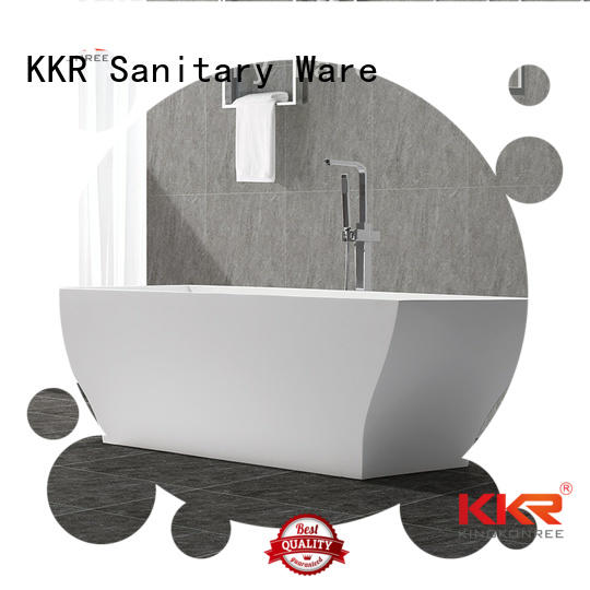 Hot Solid Surface Freestanding Bathtub ellipse KingKonree Brand