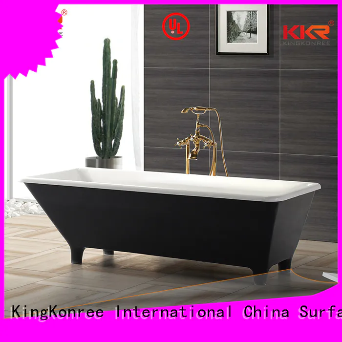 1800mm Solid Surface Freestanding Bathtub artificial KingKonree company