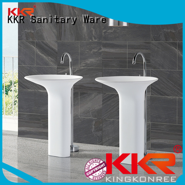 bathroom free standing basins white freestanding basin KingKonree Brand